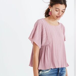 Madewell Texture & Thread Micropleat Top Small